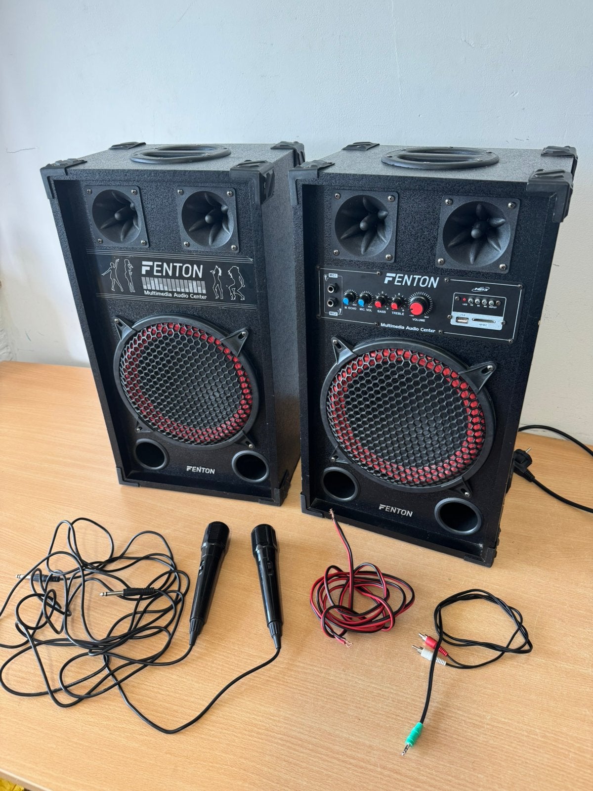 Active Speakers Fenton SPB-10 ( 600W ) Bluetooth / USB / AUX, Audio, Tv en Foto, Luidsprekers, Ophalen of Verzenden, Zo goed als nieuw