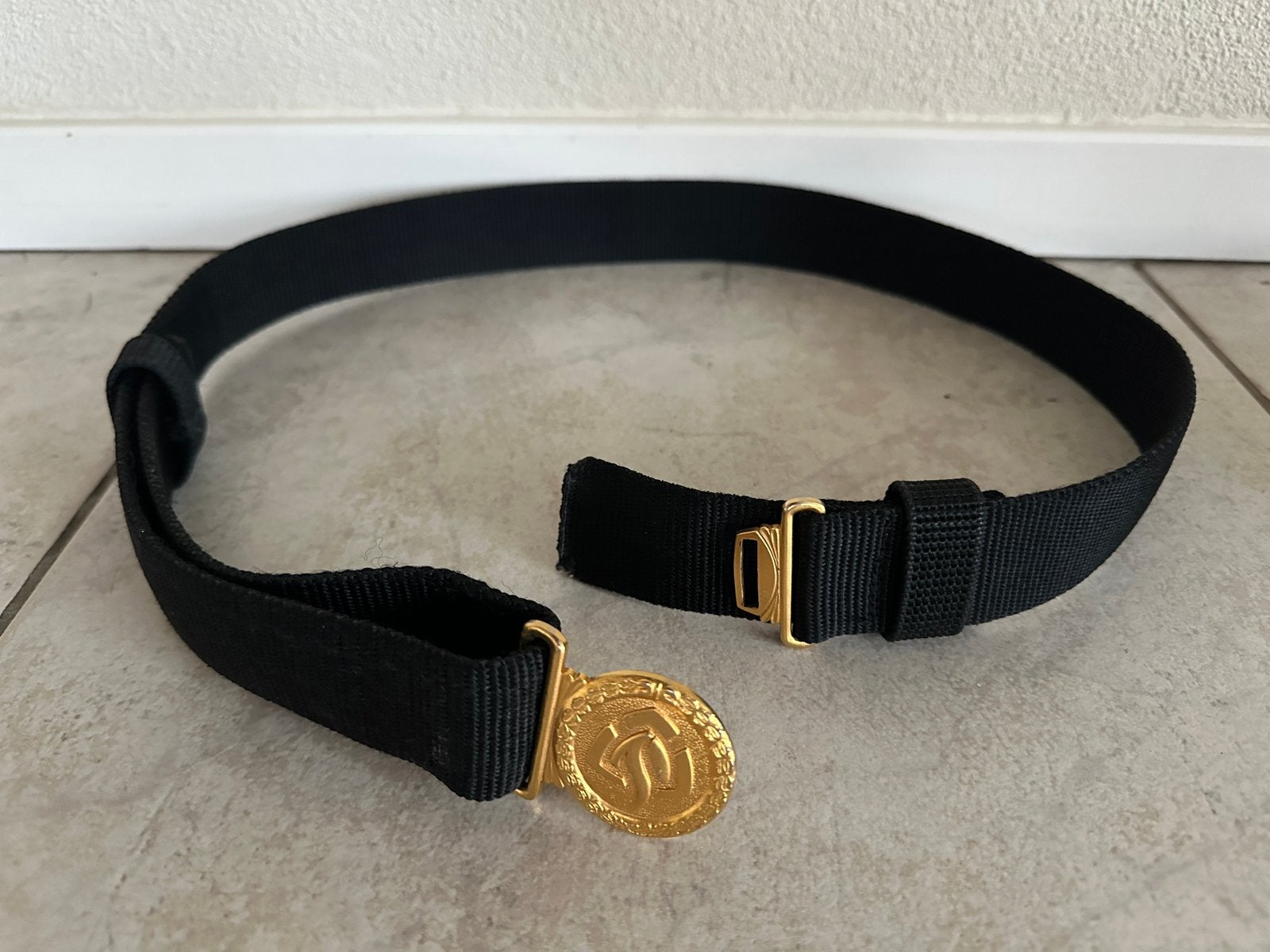 Uniform riem Brandweer maat M 92 cm zwart webbing condura, Zwart, Minder dan 95 cm, Ophalen of Verzenden, Zo goed als nieuw