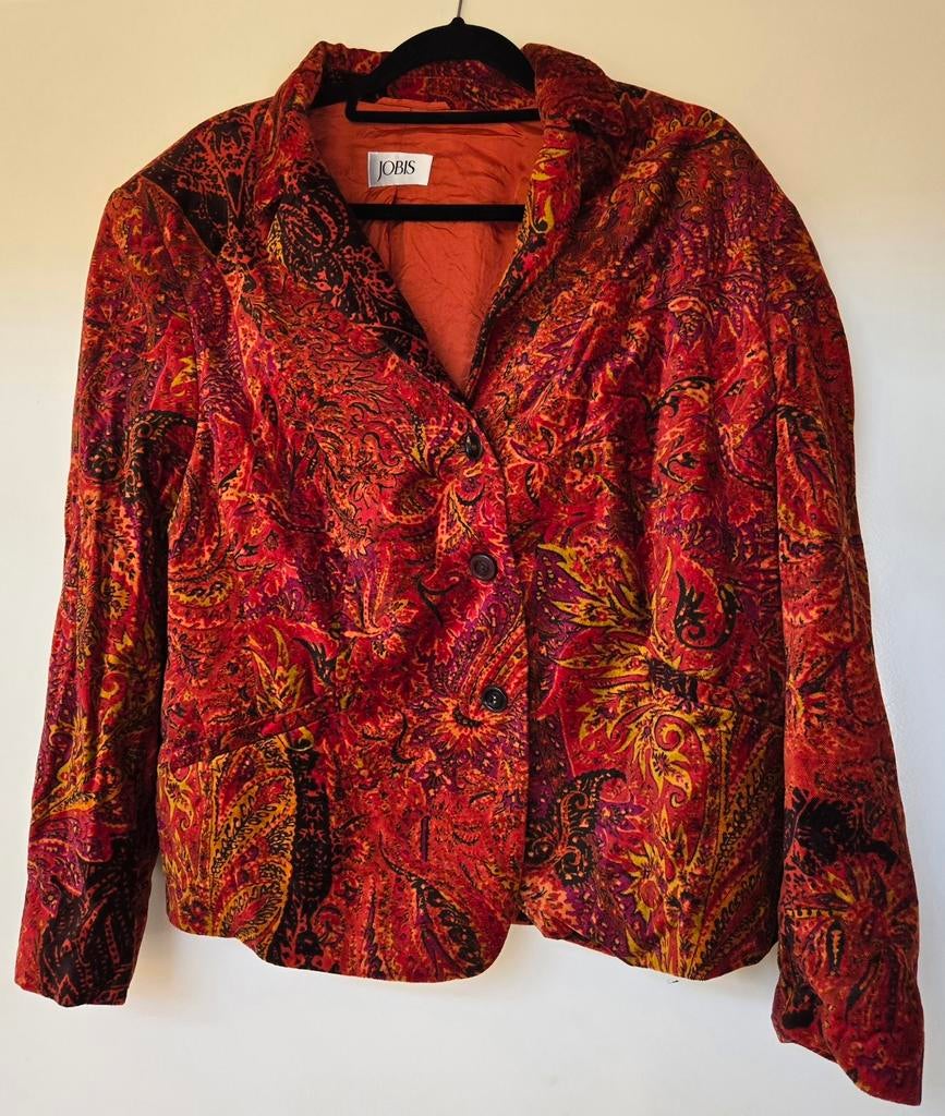 Jobis Velvet Blazer Maat 40 - Multicolour Statement Item, Kleding | Dames, Maat 38/40 (M), Overige kleuren, Ophalen of Verzenden