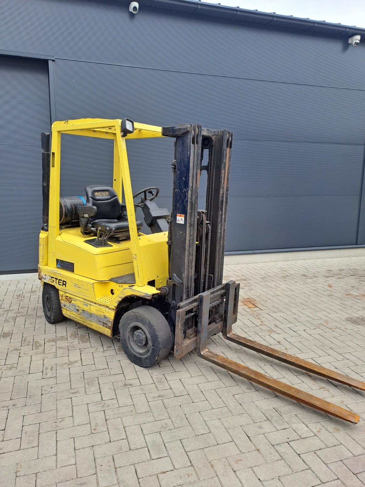 lpg heftruck hyster triplex mast sideshift 1.5 ton, Ophalen, LPG, Heftruck
