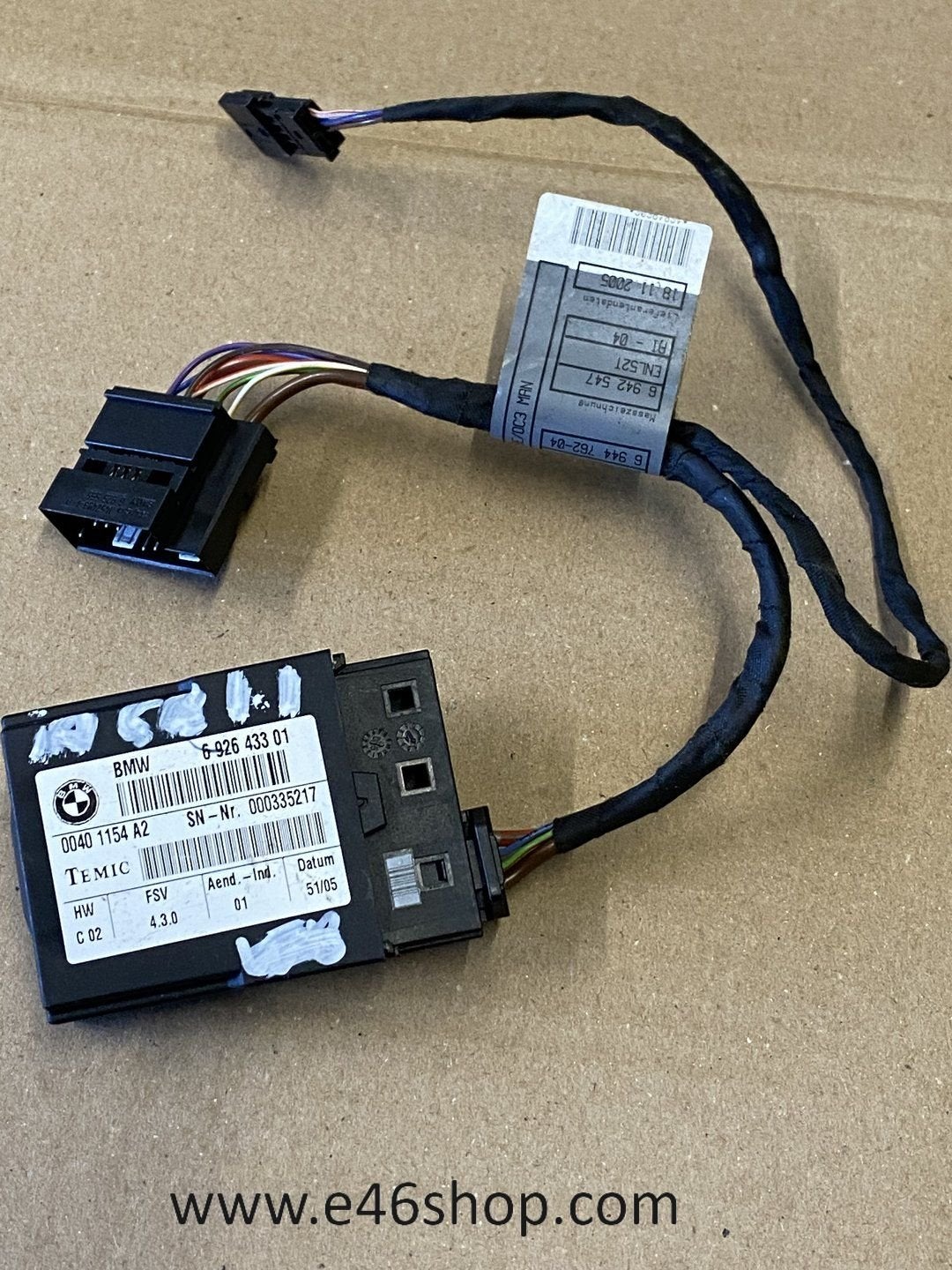 Stoelsensor BMW E90  OE 61356926435 voor veel modellen zie f, Gebruikt, -, -, Ophalen of Verzenden
