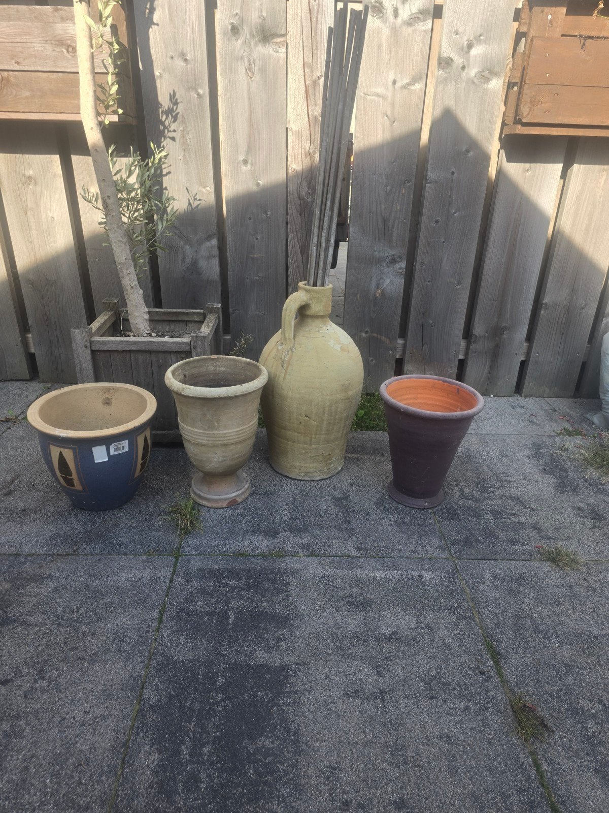 Diverse potten voor binnen en buiten, Gebruikt, Minder dan 40 cm, Aardewerk, Ophalen
