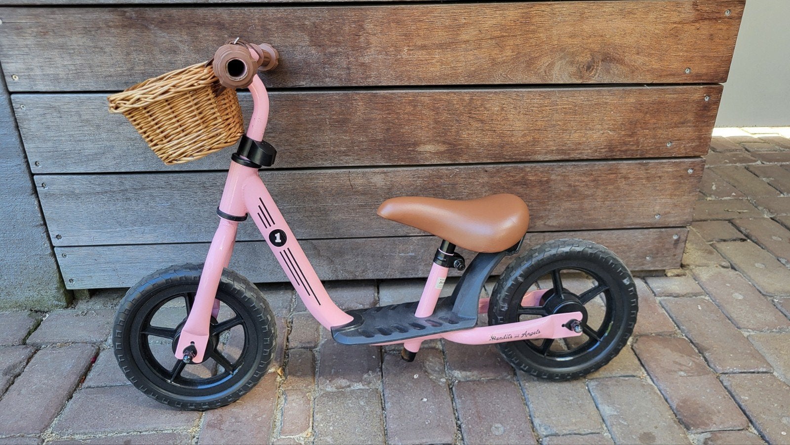 loopfiets roze met mandje, Ophalen, Gebruikt, Minder dan 16 inch, Bandits and Angels