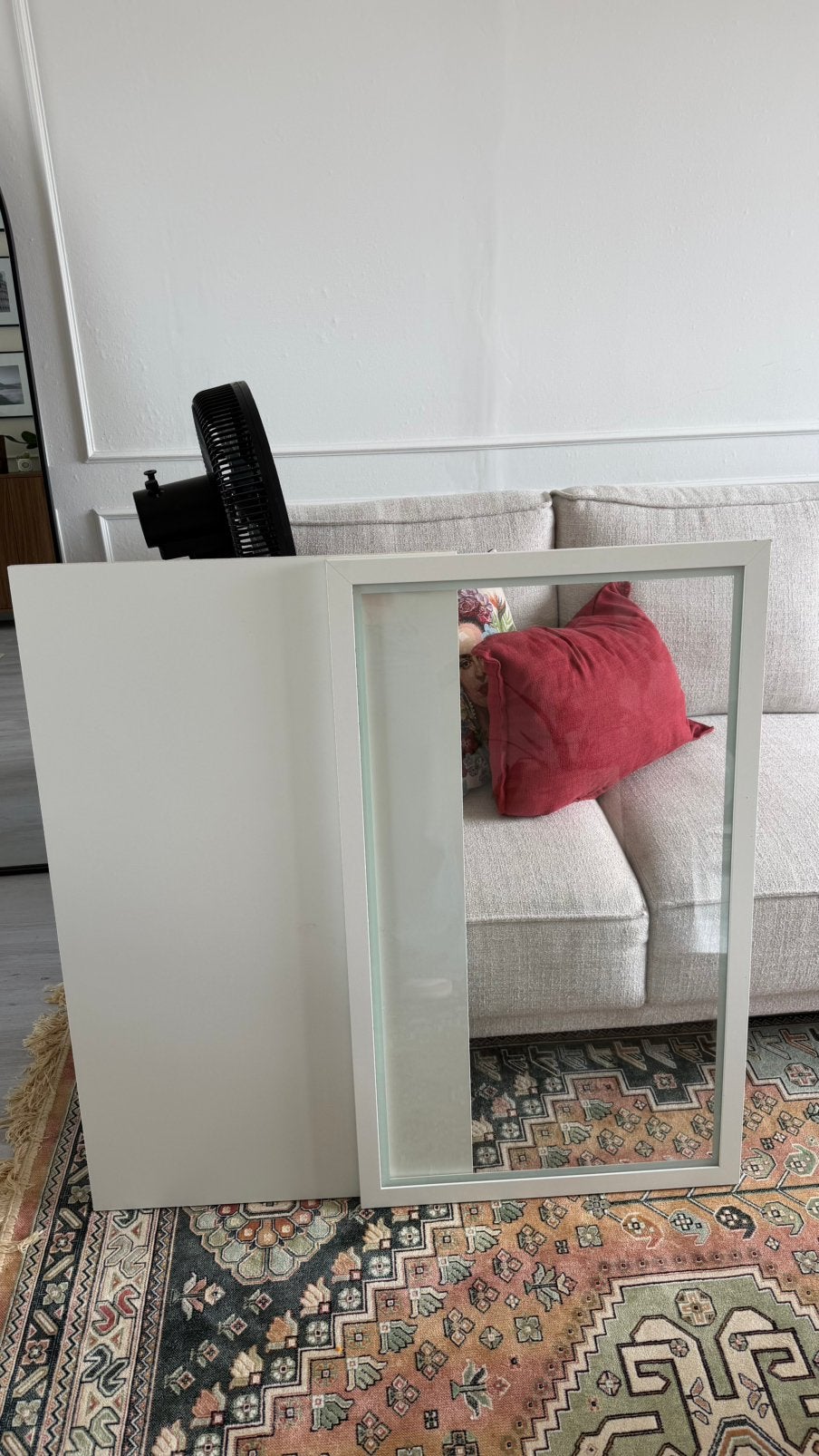 Ikea Komplement plank 100x58 en glasplaat, Ophalen, Zo goed als nieuw, Minder dan 100 cm