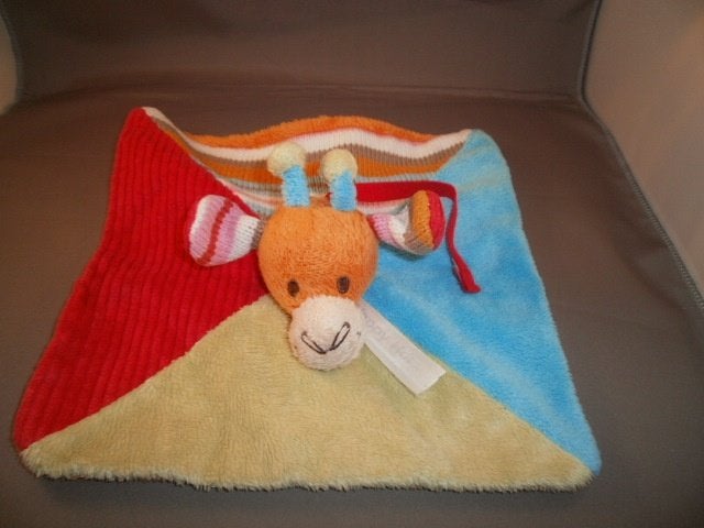 happy horse giraf giro doekje velours/rib/gebreide stof lus, Kinderen en Baby's, Speelgoed | Knuffels en Pluche, Giraf, Happy Horse