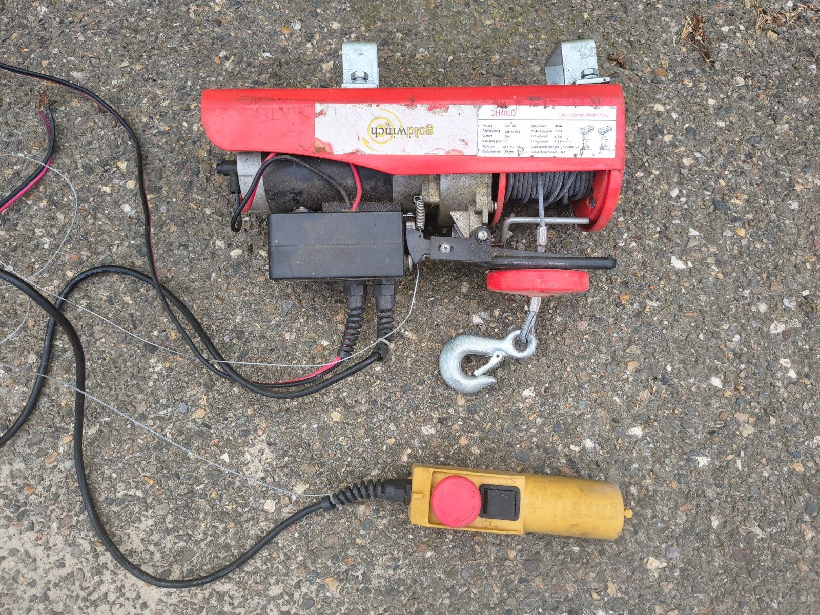 Takel/lier 12 volt, Ophalen of Verzenden, Gebruikt