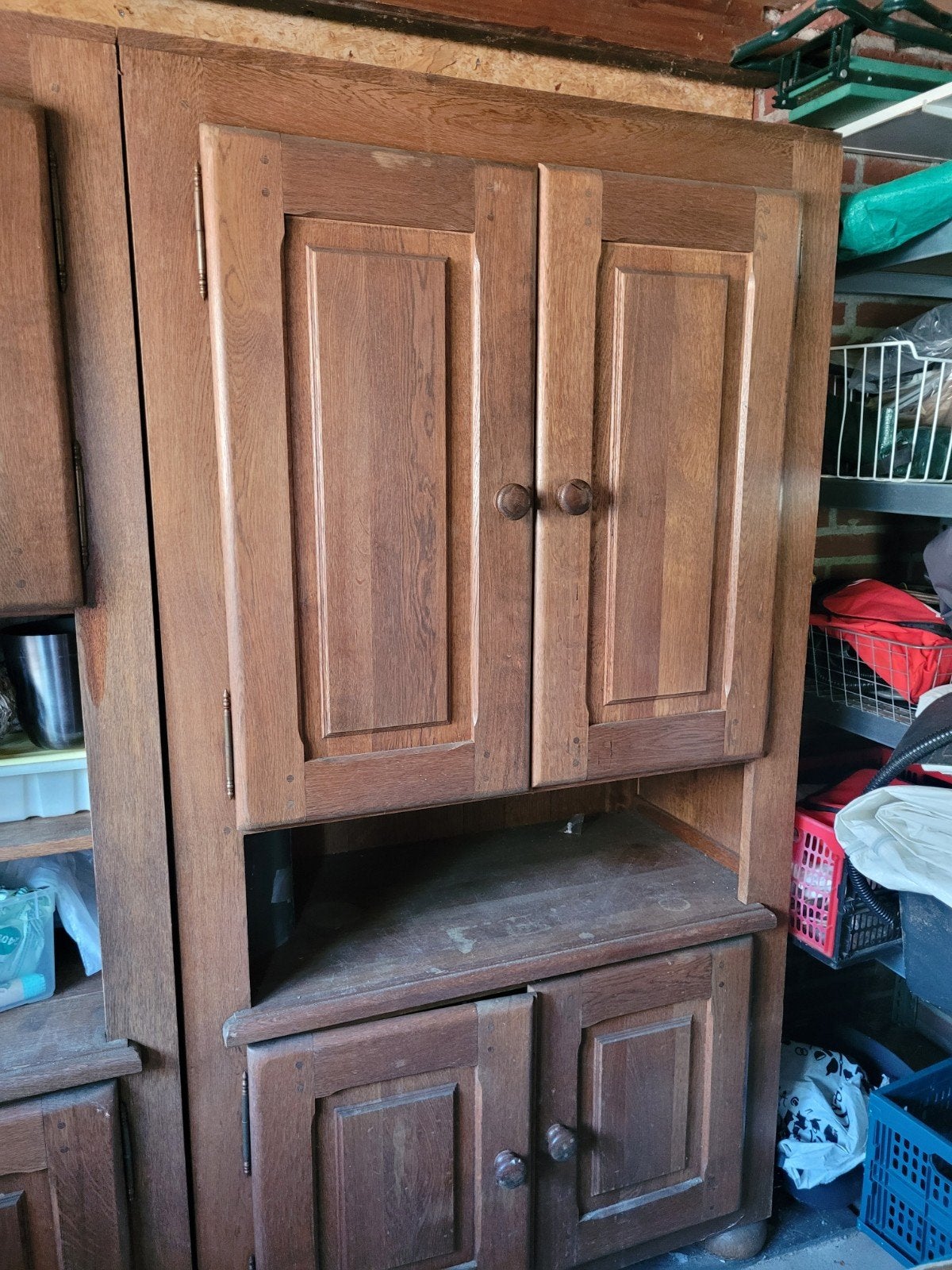 eiken kast, Ophalen of Verzenden, 25 tot 50 cm, 150 tot 200 cm