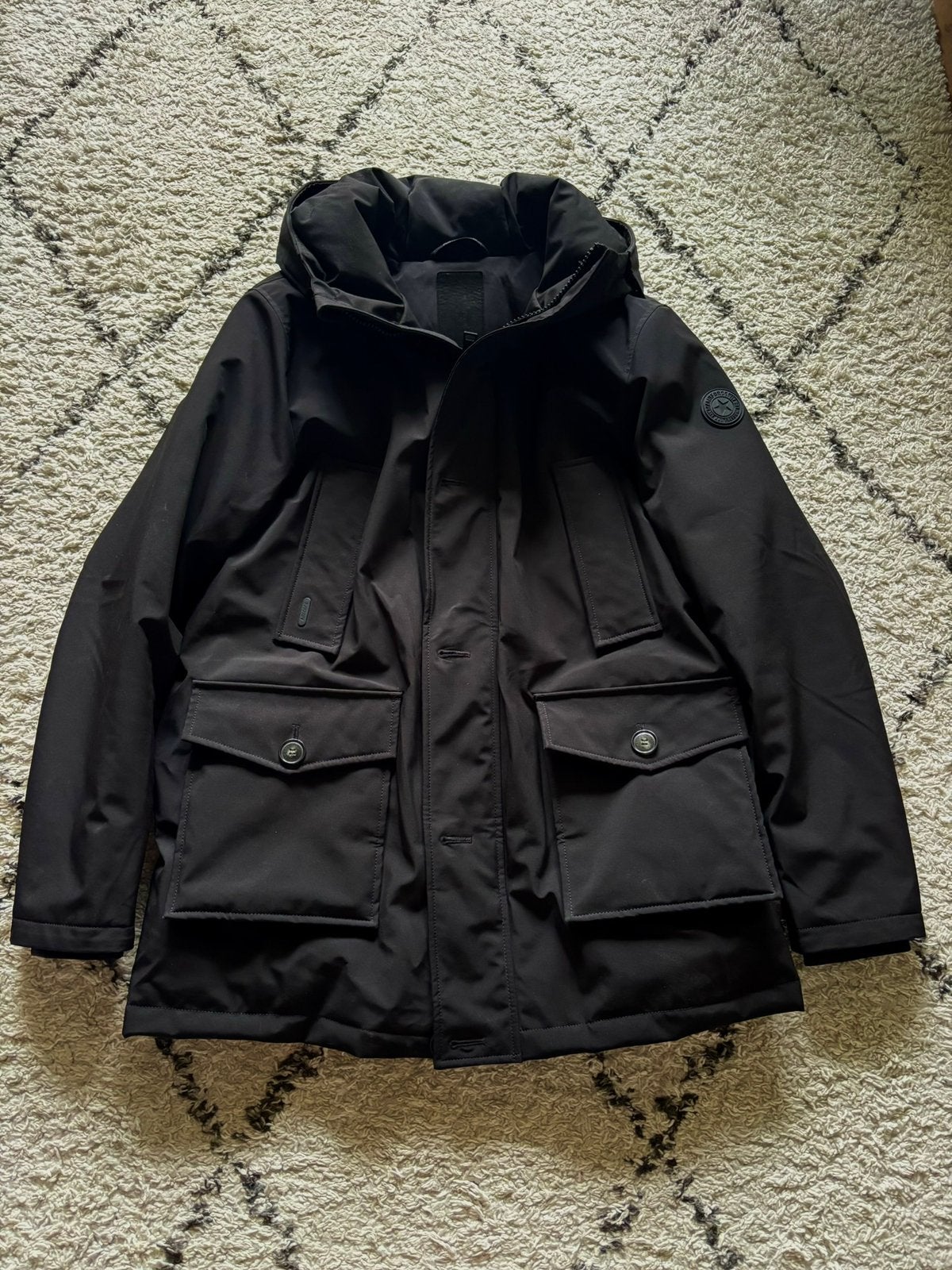 Airforce 4 pocket winterjas zwart L, Kleding | Heren, Ophalen of Verzenden, Zo goed als nieuw, Maat 52/54 (L), Zwart