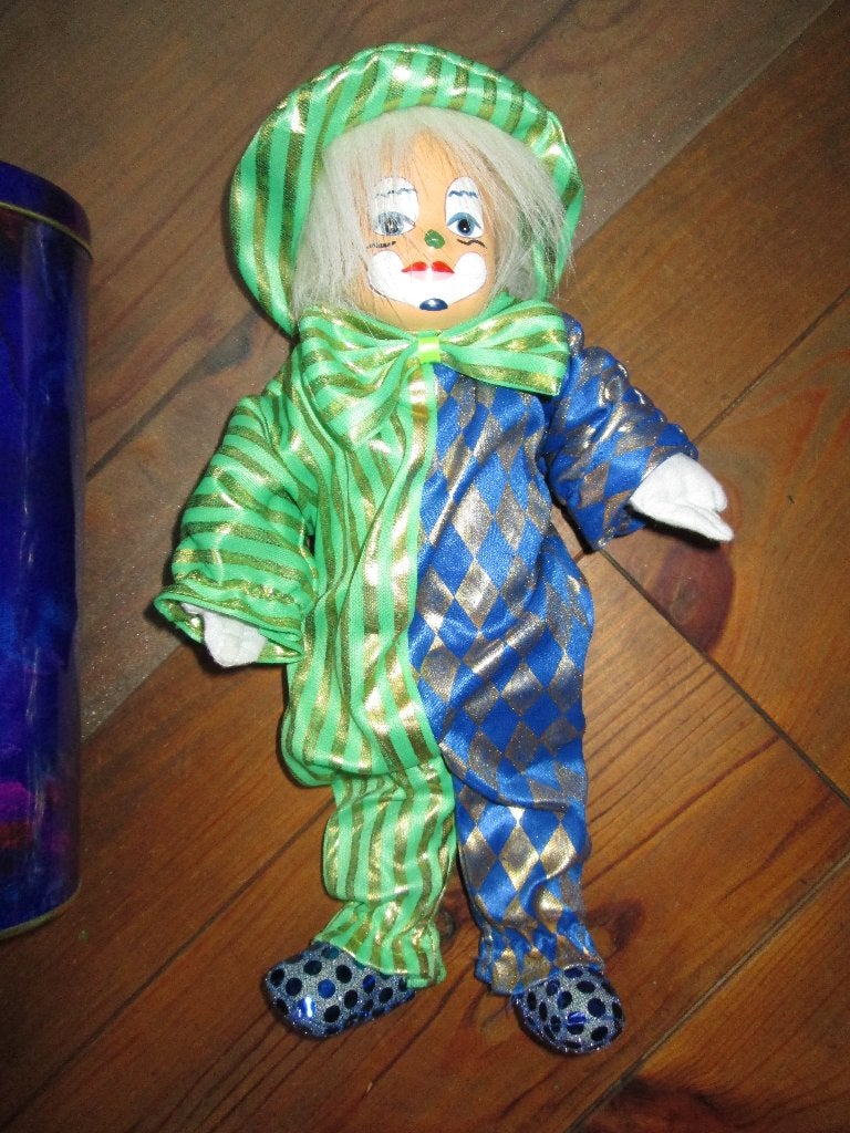 Clown pop in blik, Ophalen of Verzenden, Zo goed als nieuw, Pop