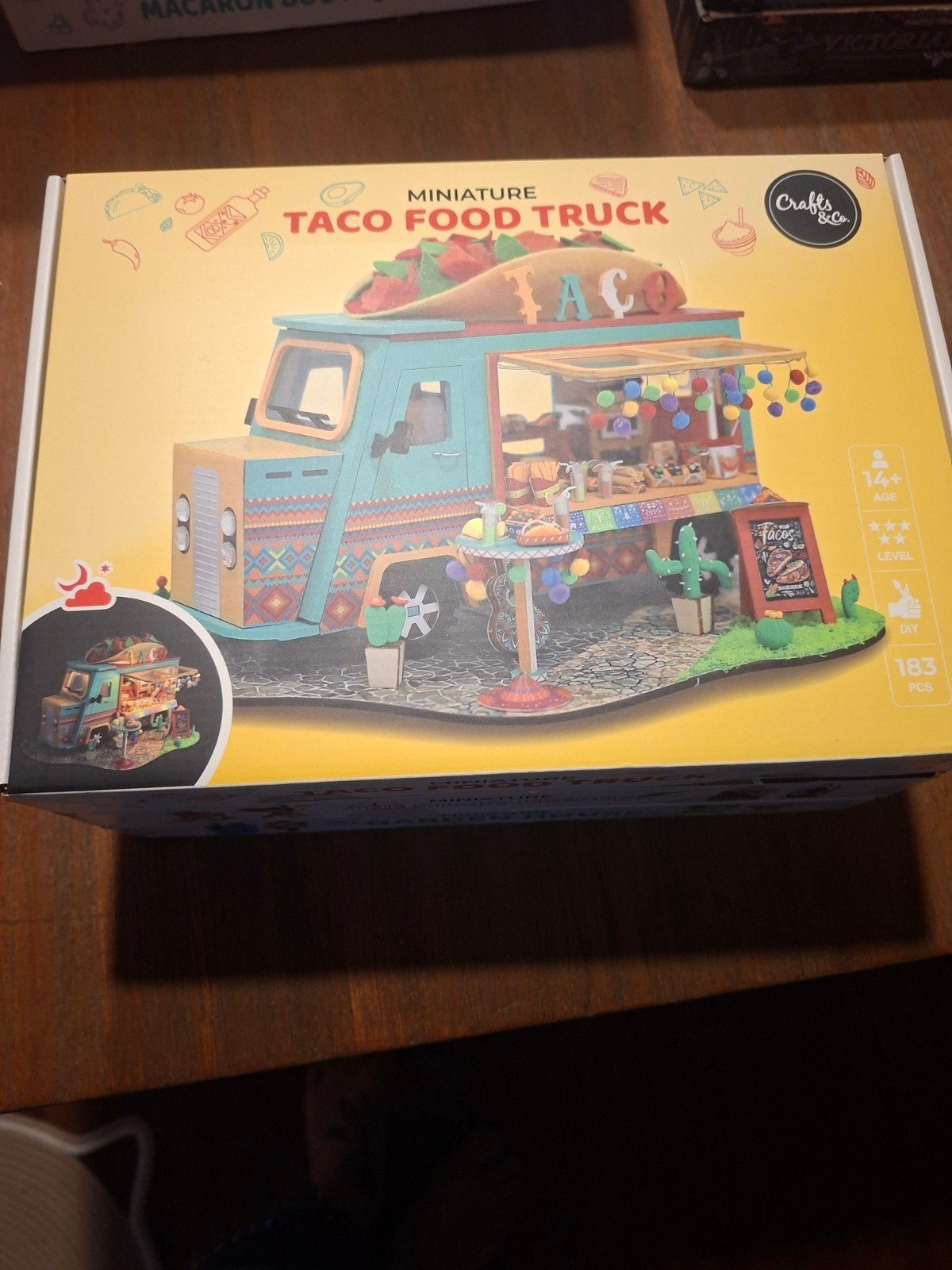 Miniatuur Taco Food Truck Bouwpakket - Crafts & Co, Overige merken, 1:50 of kleiner, Nieuw, Ophalen of Verzenden