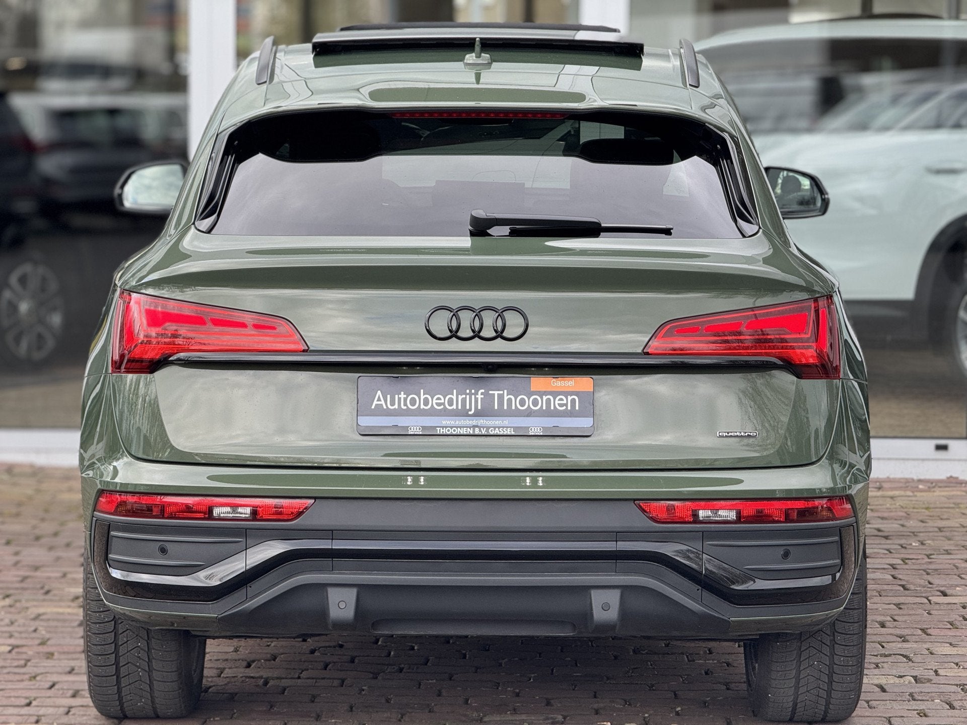 Audi Q5 Sportback 55 TFSI e S edition Competition | B&O | tr, Auto's, Automaat, Dealer onderhouden, Gebruikt, 4 cilinders