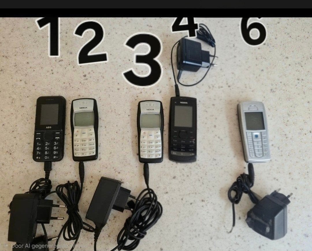 Oude mobiele telefoons te koop (Nokia en AEG), Gebruikt, Geen camera, Ophalen of Verzenden, Klassiek of Candybar
