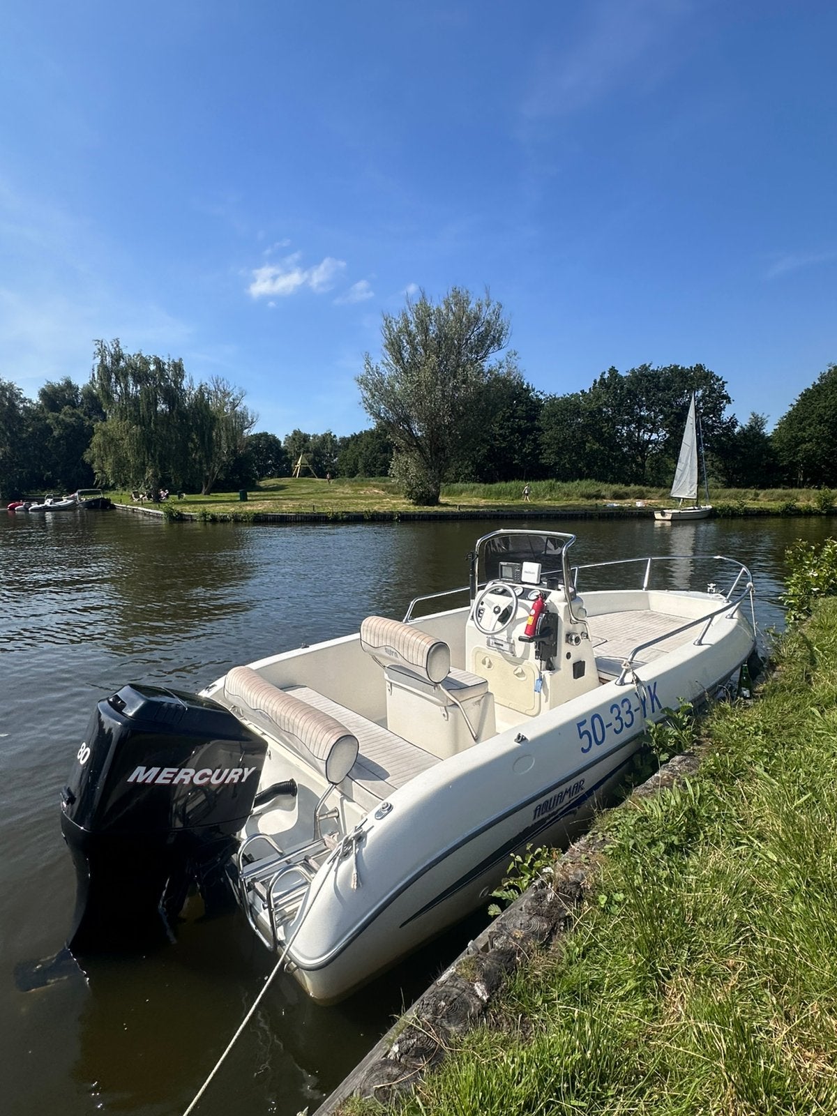 Aquamar 580 consoleboot met 80PK mercury, Ophalen of Verzenden, Zo goed als nieuw