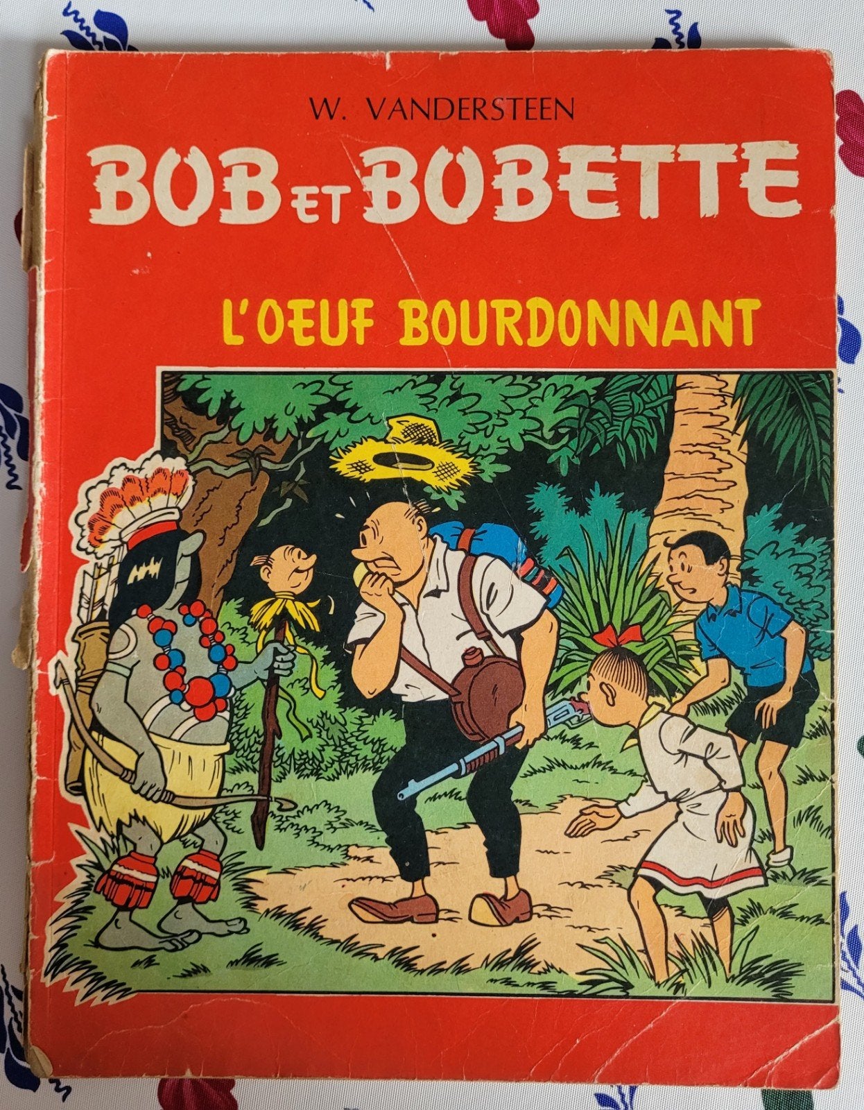 Bob et Bobette: L'Oeuf Bourdonnant uit 1964, Boeken, Gelezen, Willy Vandersteen, Eén stripboek, Ophalen of Verzenden