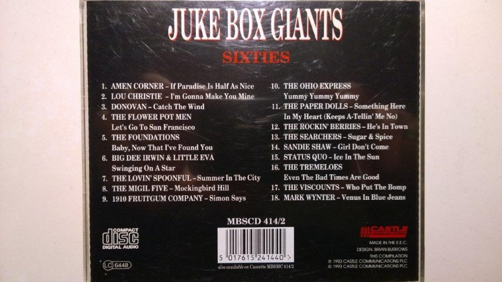 Juke Box Giants The Sixties, Ophalen of Verzenden, Zo goed als nieuw, Pop