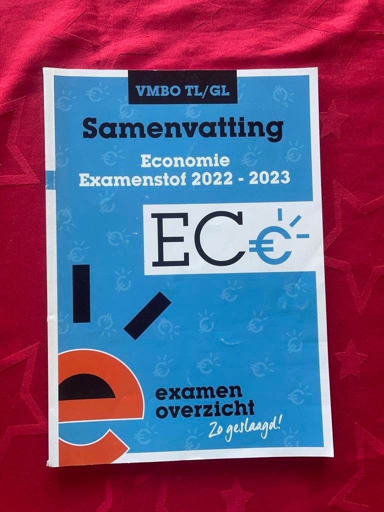 Samenvatting Economie Examenstof VMBO TL/GL 2022-2023, Ophalen of Verzenden, Gamma, Zo goed als nieuw, LBO