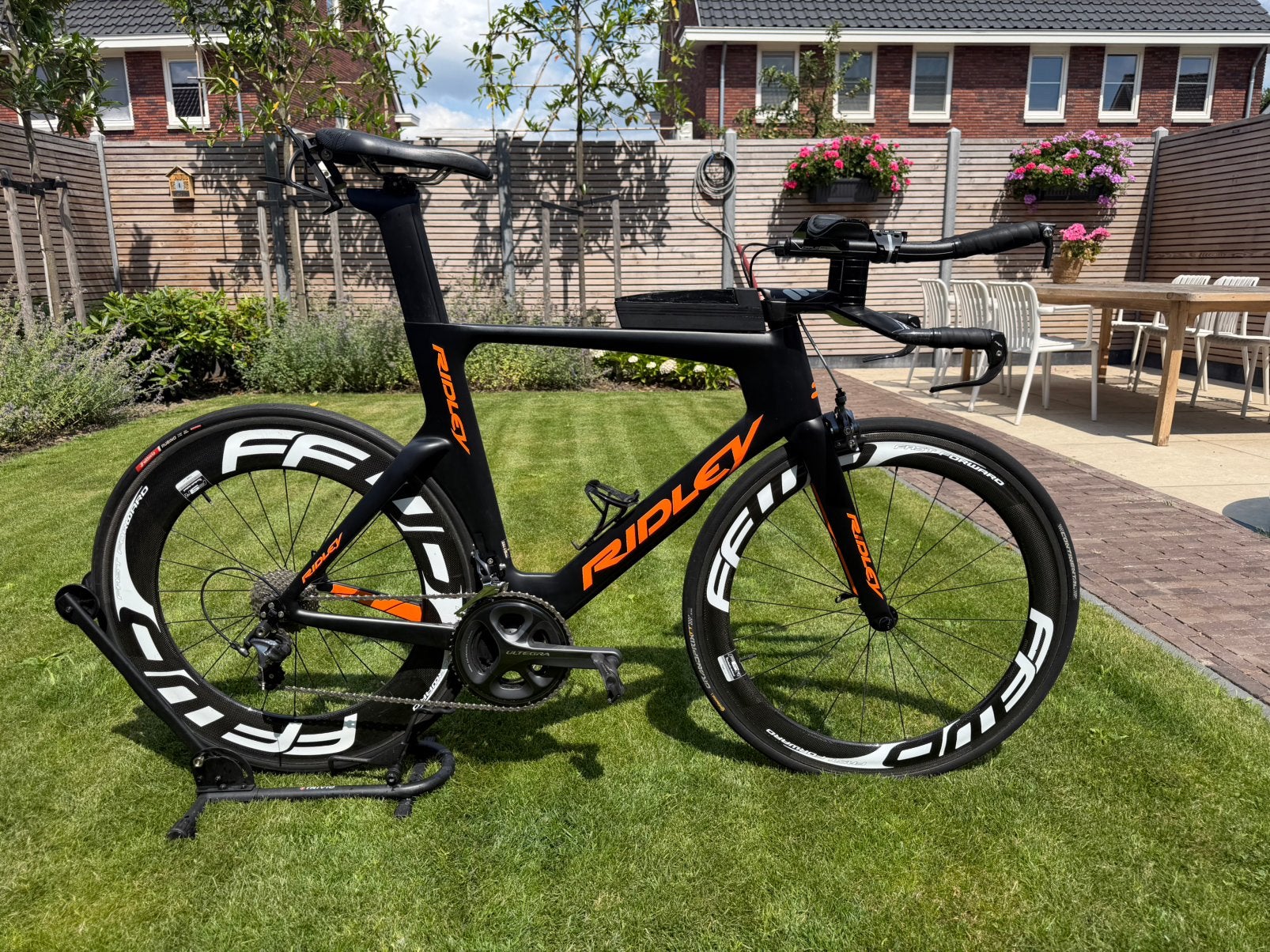 Tijdrit/Triatlon fiets Ridley Dean maat L, Carbon, Velgrem, Zo goed als nieuw, Meer dan 20 versnellingen