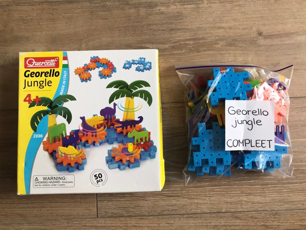 Georello Jungle - Quercetti – 50 delig Compleet set, Ophalen of Verzenden, Gebruikt, Bouwen