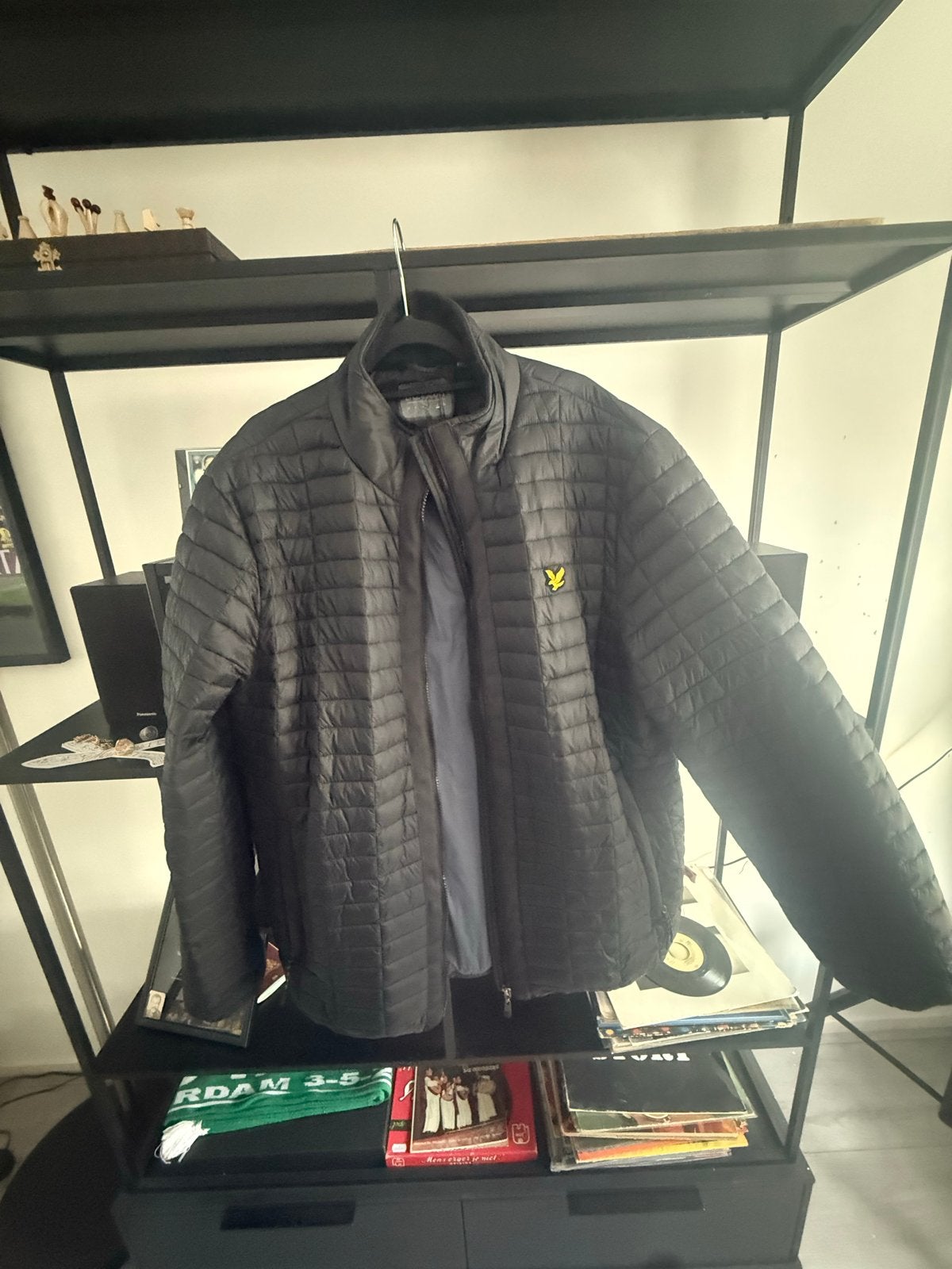 Lyle & Scott Zwarte Gewatteerde Jas - Maat XL, Kleding | Heren, Jassen | Winter, Ophalen of Verzenden, Nieuw, Maat 56/58 (XL)