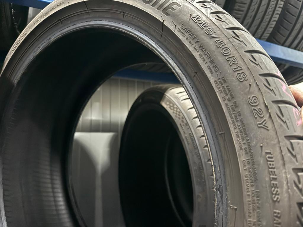 4x 225 40 18 92Y Bridgestone Turanza T005 * DEMO DOT2223, 18 inch, Gebruikt, Banden en Velgen, Personenwagen