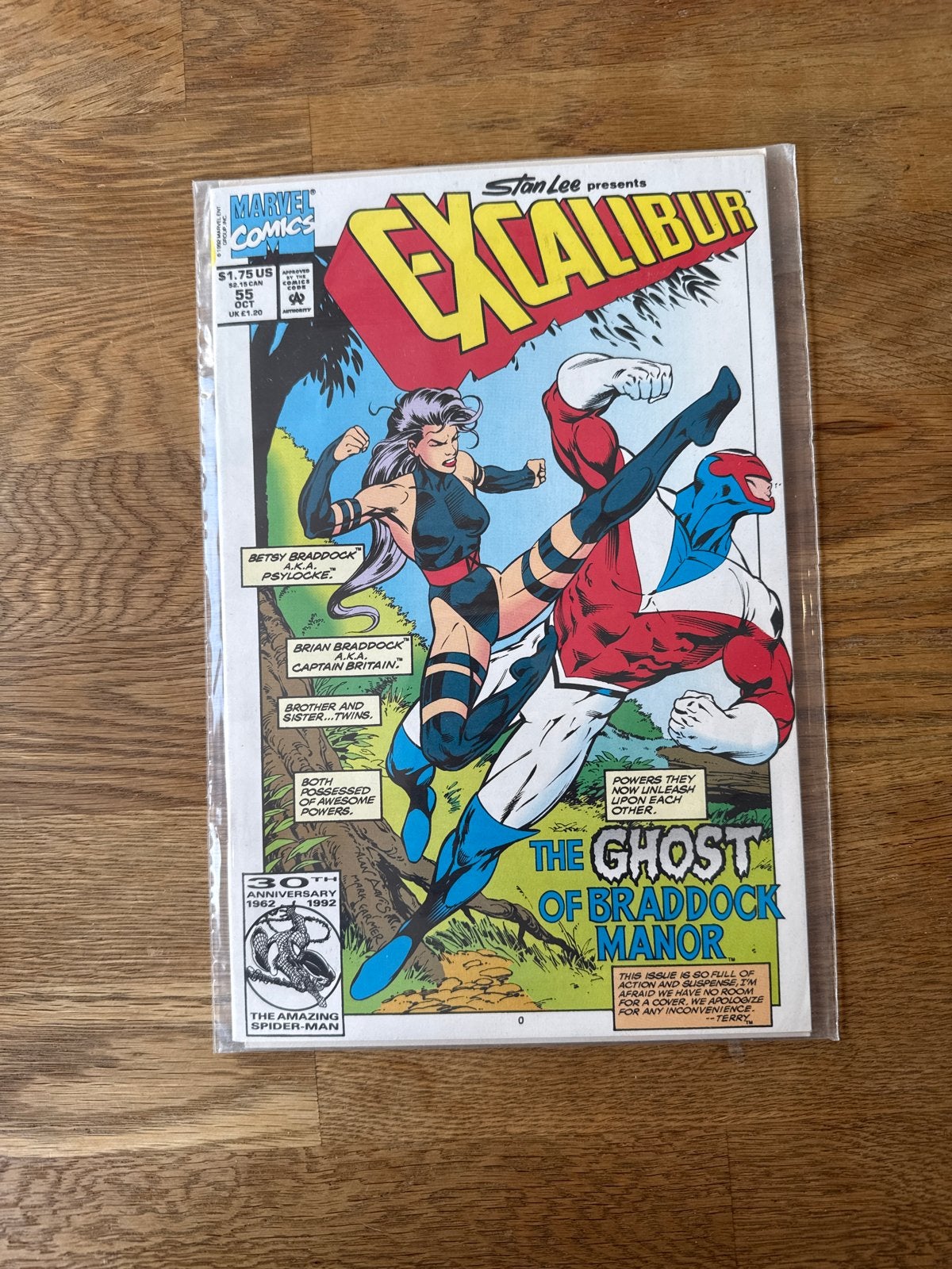 Marvel Excalibur #55 - The Ghost of Braddock Manor, Boeken, Strips | Comics, Eén comic, Ophalen of Verzenden, Zo goed als nieuw