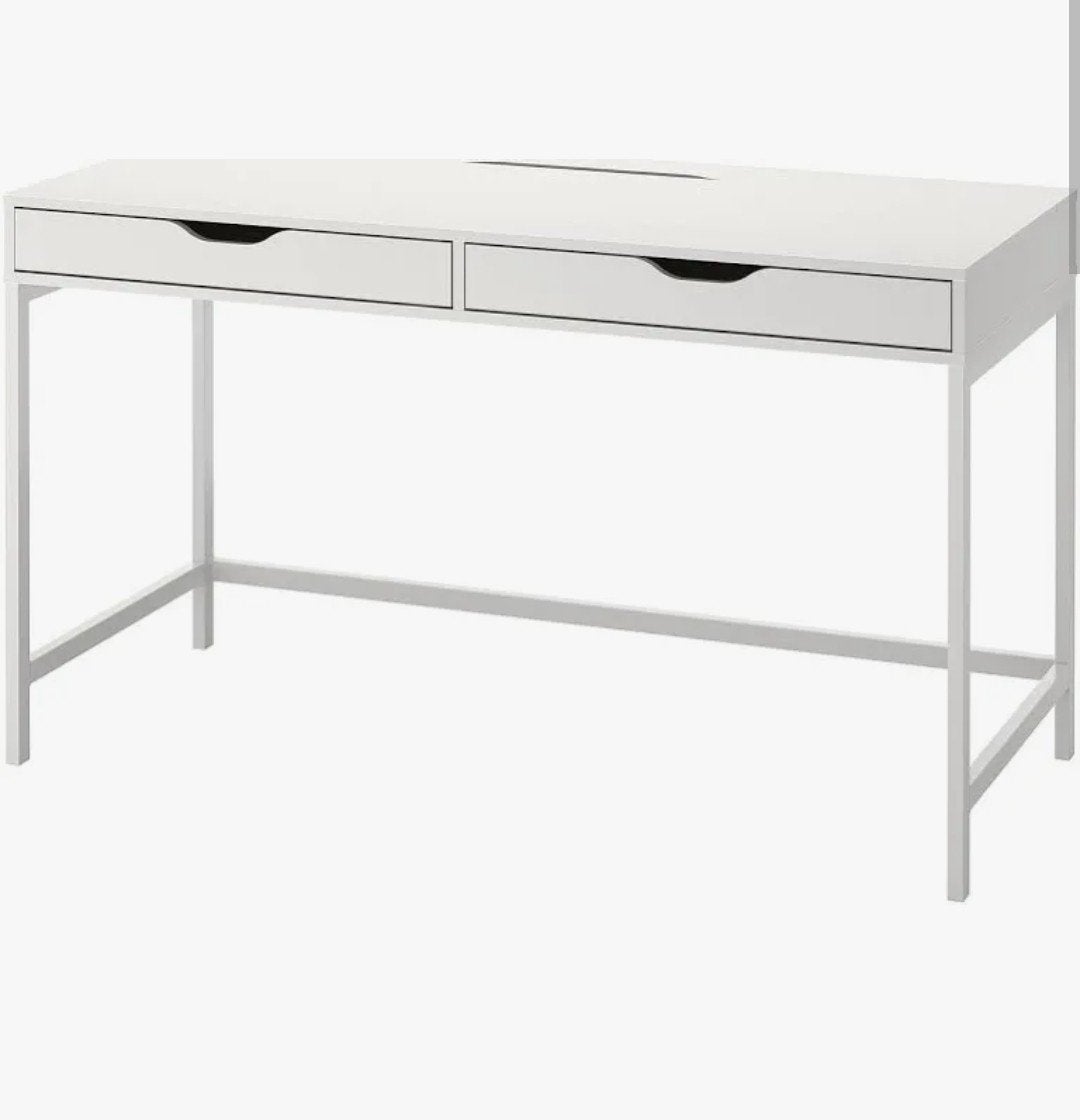 Ikea Alex bureau wit 2 lades gevraagd, Ophalen, Gebruikt, Met lades, IKEA
