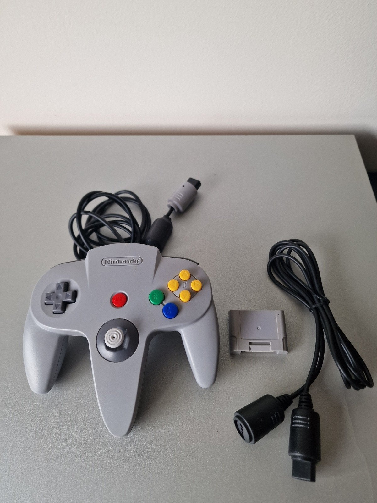 Nintendo 64 controller origineel inc pack. grey, Ophalen of Verzenden, Zo goed als nieuw, Met 1 controller
