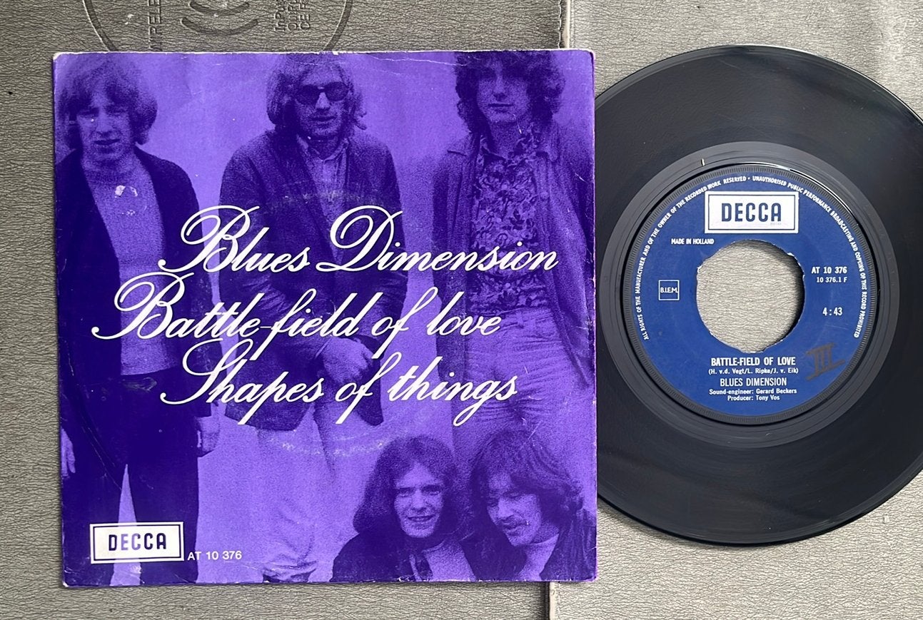 Blues Dimension - Battle-field of love 7” NL 1969, Gebruikt, 7 inch, Single, Ophalen of Verzenden