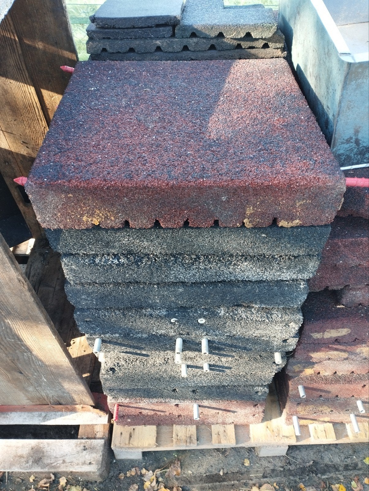 9cm dikke vocht doorlatende rubberen tegels speeltoestel, Tuin en Terras, Ophalen, Rubber, 5 tot 10 m², Overige typen
