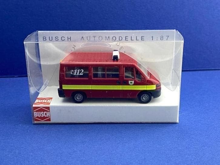 Busch	47354	Citroen Jumper Brandweer Dortmund	1/87 h0, Verzenden, Nieuw, Bus of Vrachtwagen