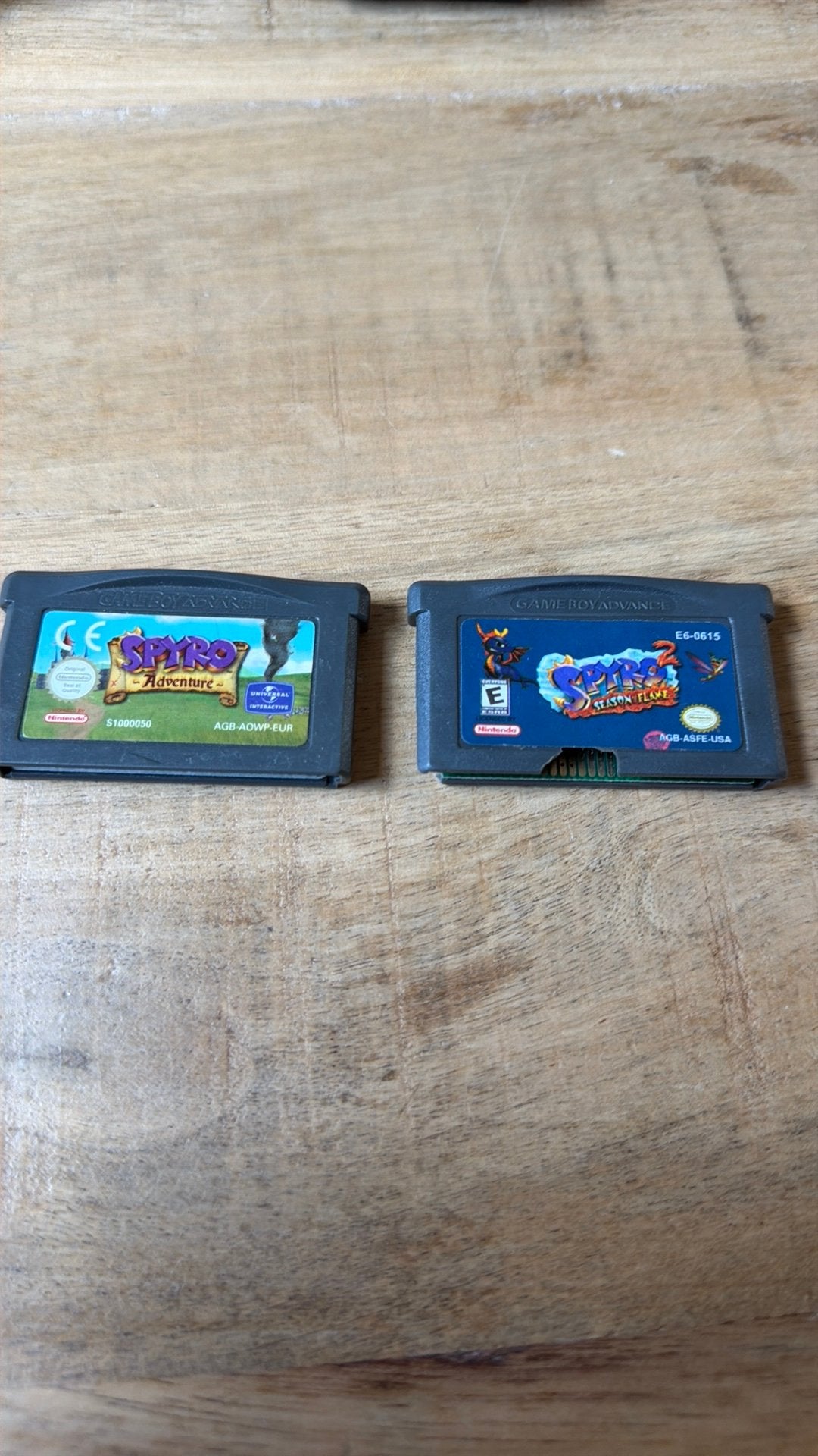Spyro Adventure & Season of Flame Game Boy Advance (GBA), Gebruikt, 1 speler, Ophalen of Verzenden, Vanaf 3 jaar