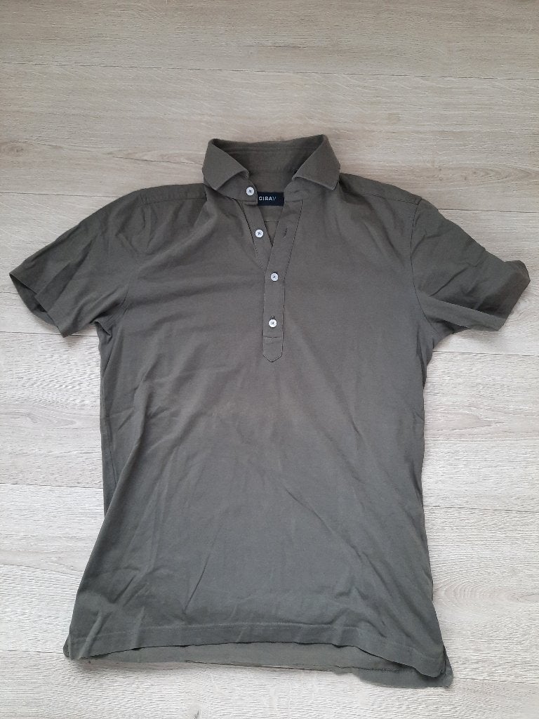 Polo T-shirt Girav groen S, Girav, Ophalen of Verzenden, Gedragen, Groen