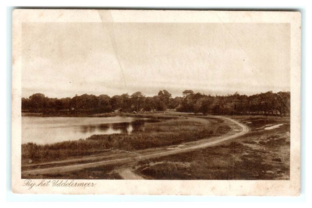 Uddel, Bij het Uddelermeer - Opruimingskaart. Zie beschr., Verzamelen, Ophalen of Verzenden, Voor 1920, Ongelopen, Gelderland