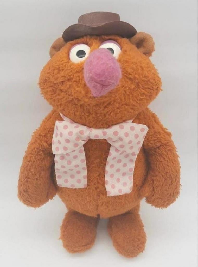Vintage Muppets Fozzie Beer Fisher Price knuffel uit 1976!, Ophalen of Verzenden, Gebruikt, Overige typen, Middelgroot (20 tot 80 cm)
