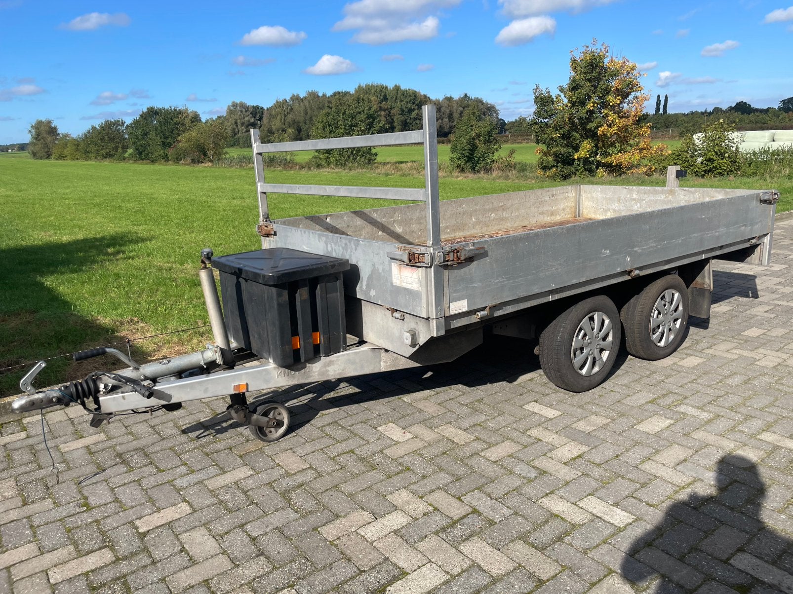 Eduard plateauwagen aanhanger 315x160cm 2000KG MARGE, Ophalen, Gebruikt