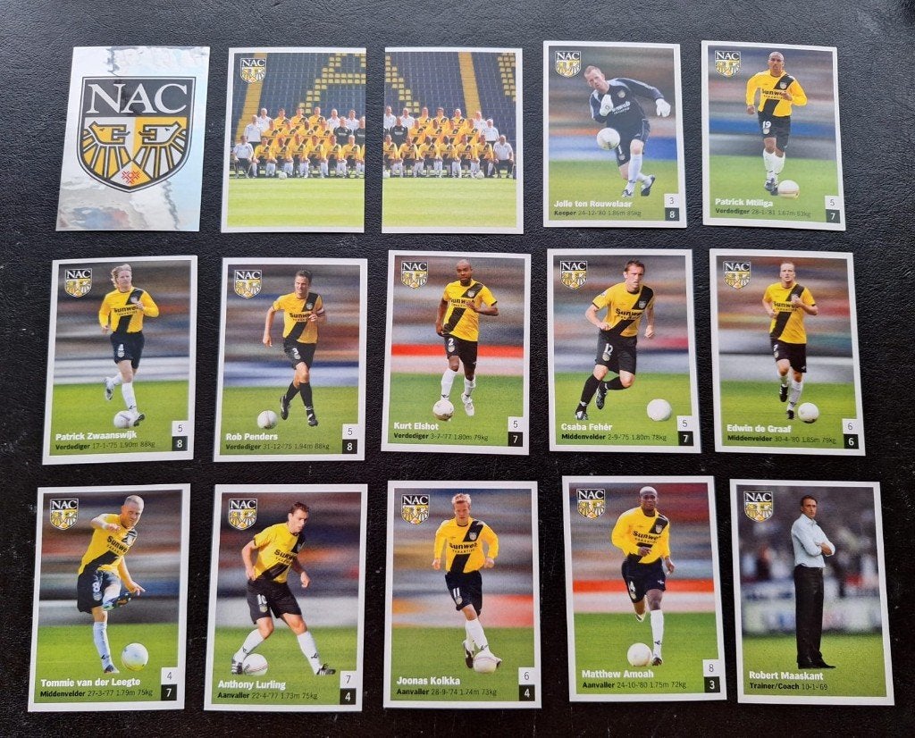 Complete set stickers NAC Breda 2008-09, Ophalen of Verzenden, Nieuw, NAC Breda, Poster, Plaatje of Sticker