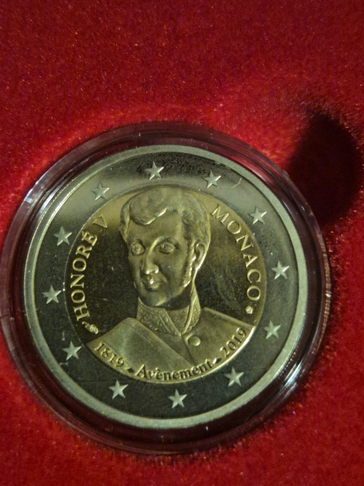 Monaco 2 Euro proof Herdenkingsmunt 2019 Honore V, Postzegels en Munten, Munten | Europa | Euromunten, Ophalen of Verzenden, Monaco