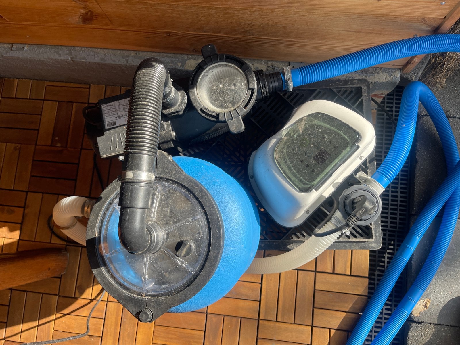 Zwembad zandfilterpomp met zoutwatersysteem, Ophalen, Gebruikt, Zwembadpomp