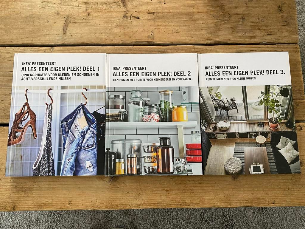 IKEA: Alles een eigen plek! Deel 1, 2 & 3 - Zo goed als nieu, Boeken, Ophalen of Verzenden, Zo goed als nieuw, Interieur en Design