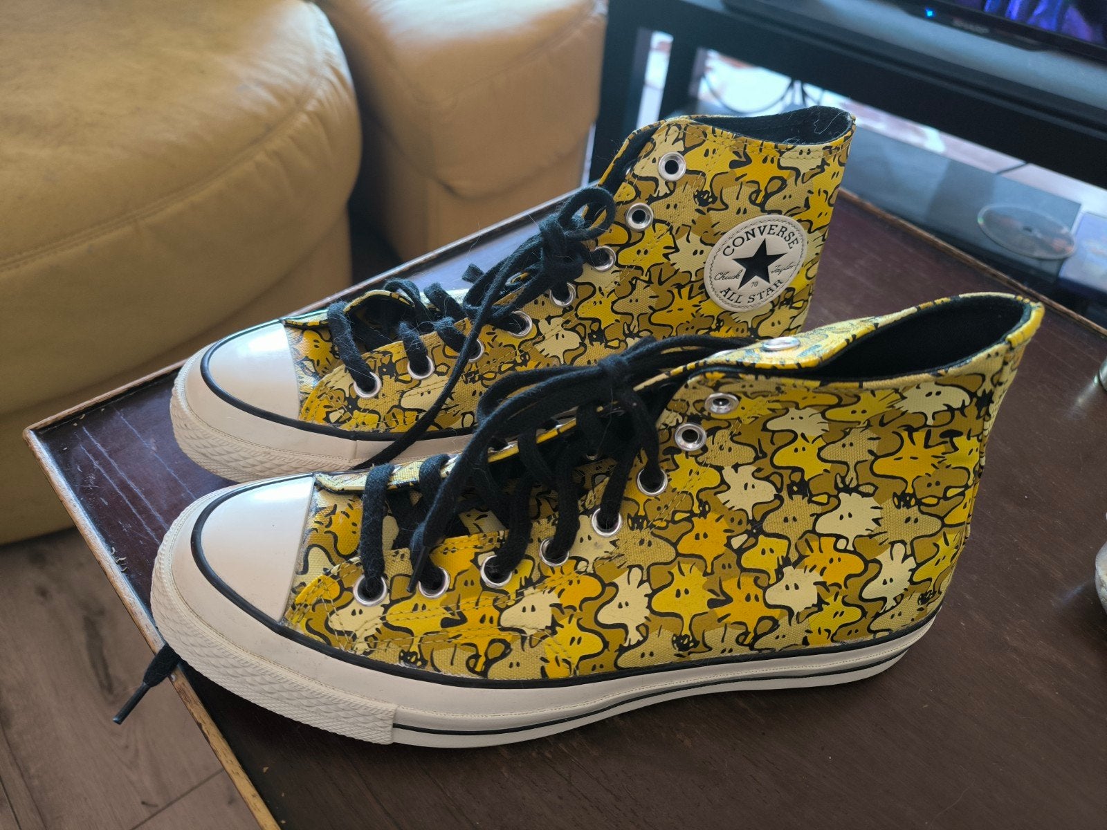 Maar 42.5 chuck Taylor x peanuts Converse sneakers, Geel, Ophalen of Verzenden, Converse All Stars, Sneakers of Gympen