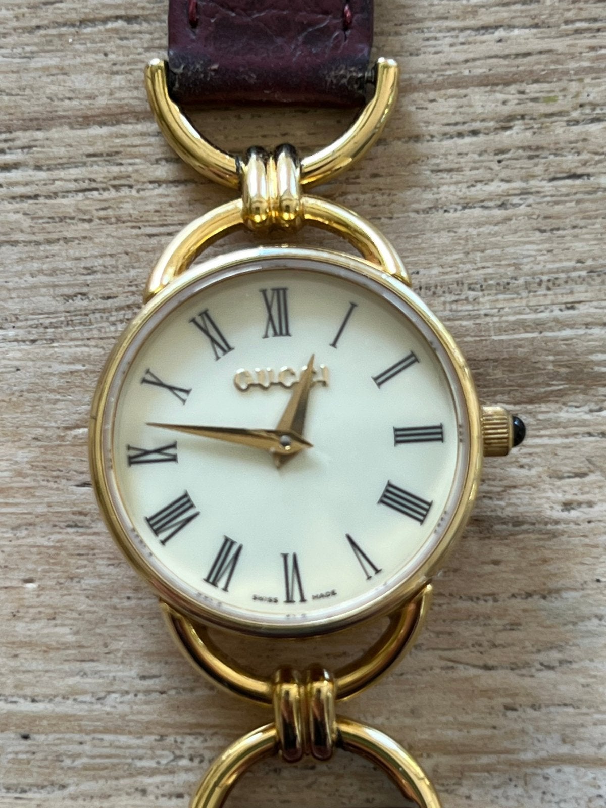 Gucci horloge vintage jaren 90 met nieuwe batterij erin, Overige merken, Overige materialen, Polshorloge, Ophalen of Verzenden