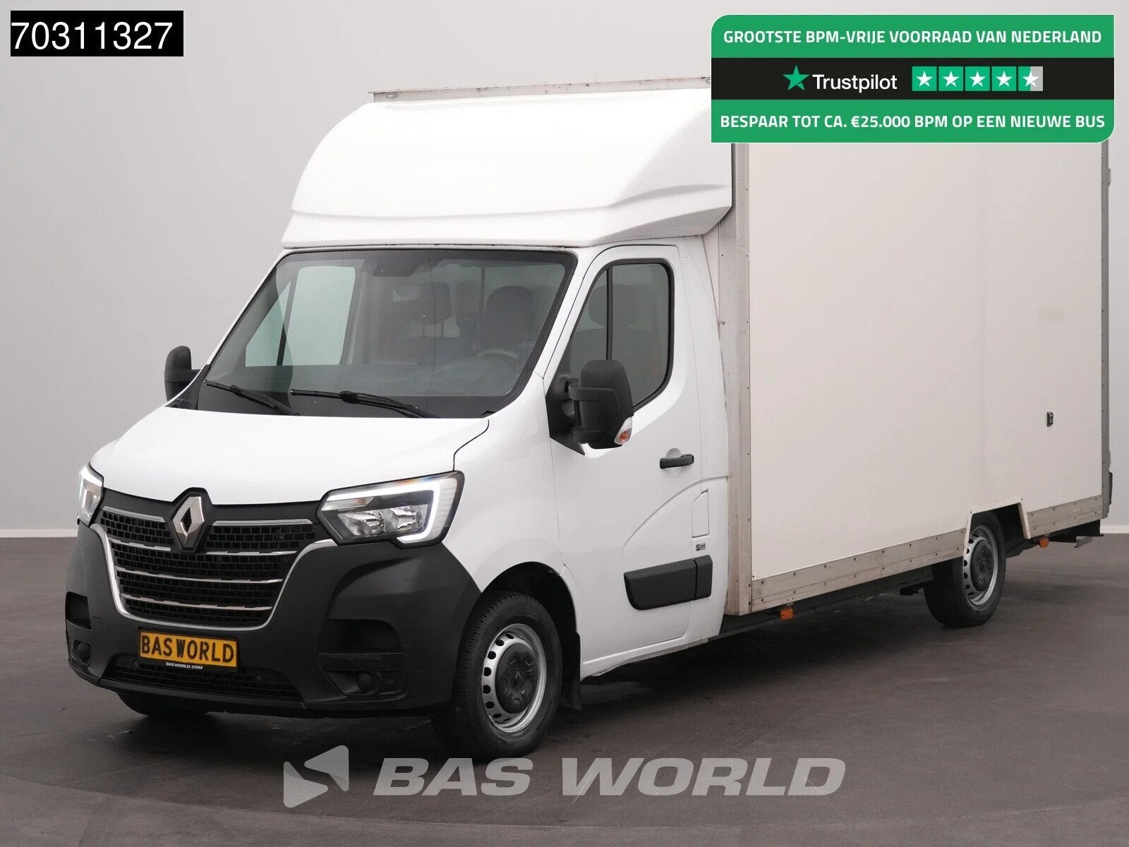 Renault Master 145PK Lowliner Bakwagen LED Navi Airco Cruise, Auto's, 145 pk, Stof, Gebruikt, Euro 6
