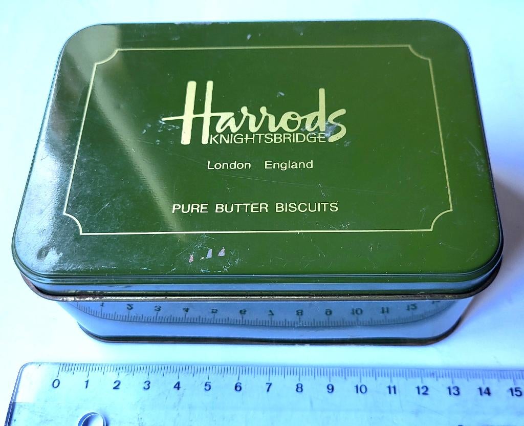 Harrods blik Vintage Retro Nostalgische Verzameling, Ophalen of Verzenden, Gebruikt, Overige