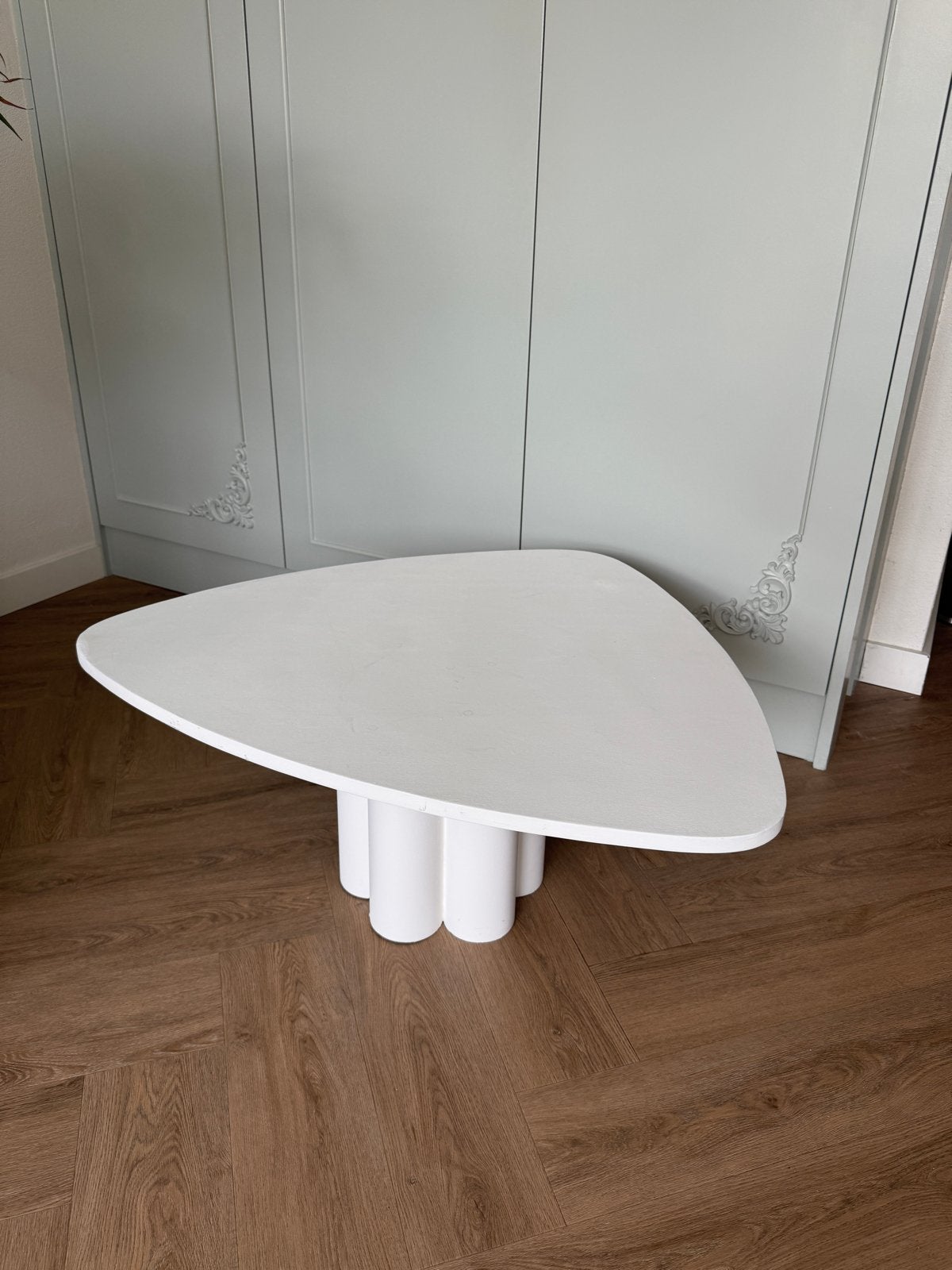 Salontafel zelfgemaakt, Huis en Inrichting, Tafels | Salontafels, Ophalen, Overige materialen, Gebruikt, 100 tot 150 cm