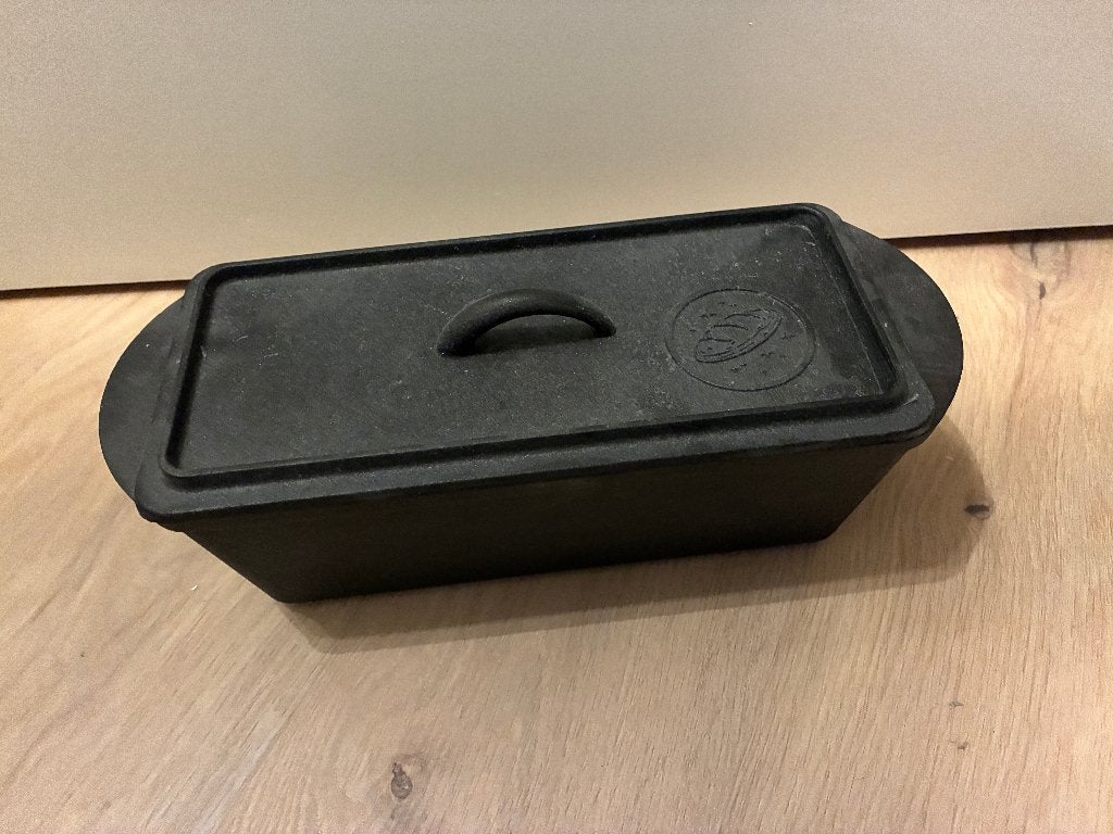 Gietijzeren broodbakvorm met deksel (Krustenzauber) – 28 cm, Ophalen, Overige typen, Zo goed als nieuw, Zwart