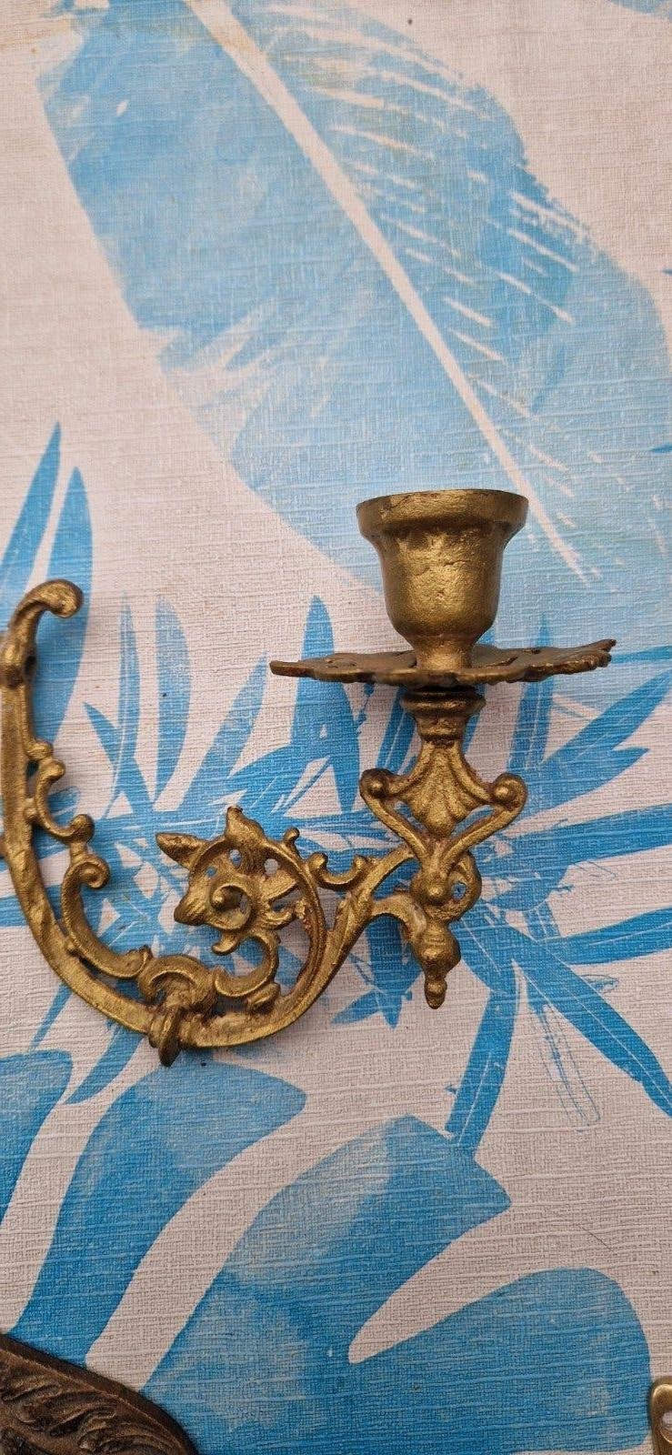 Antieke decoratieve metalen ornamenten, Ophalen of Verzenden