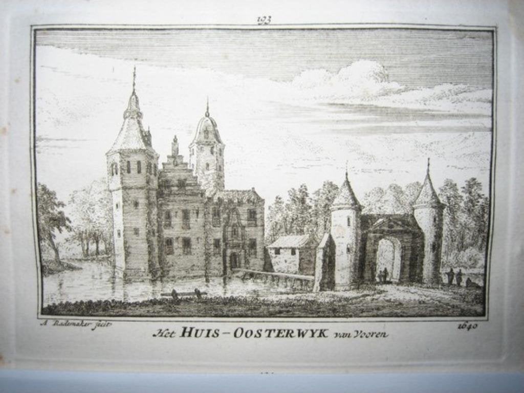 192/193 Oosterwijk Kopergravure 18e Eeuw, Ophalen of Verzenden