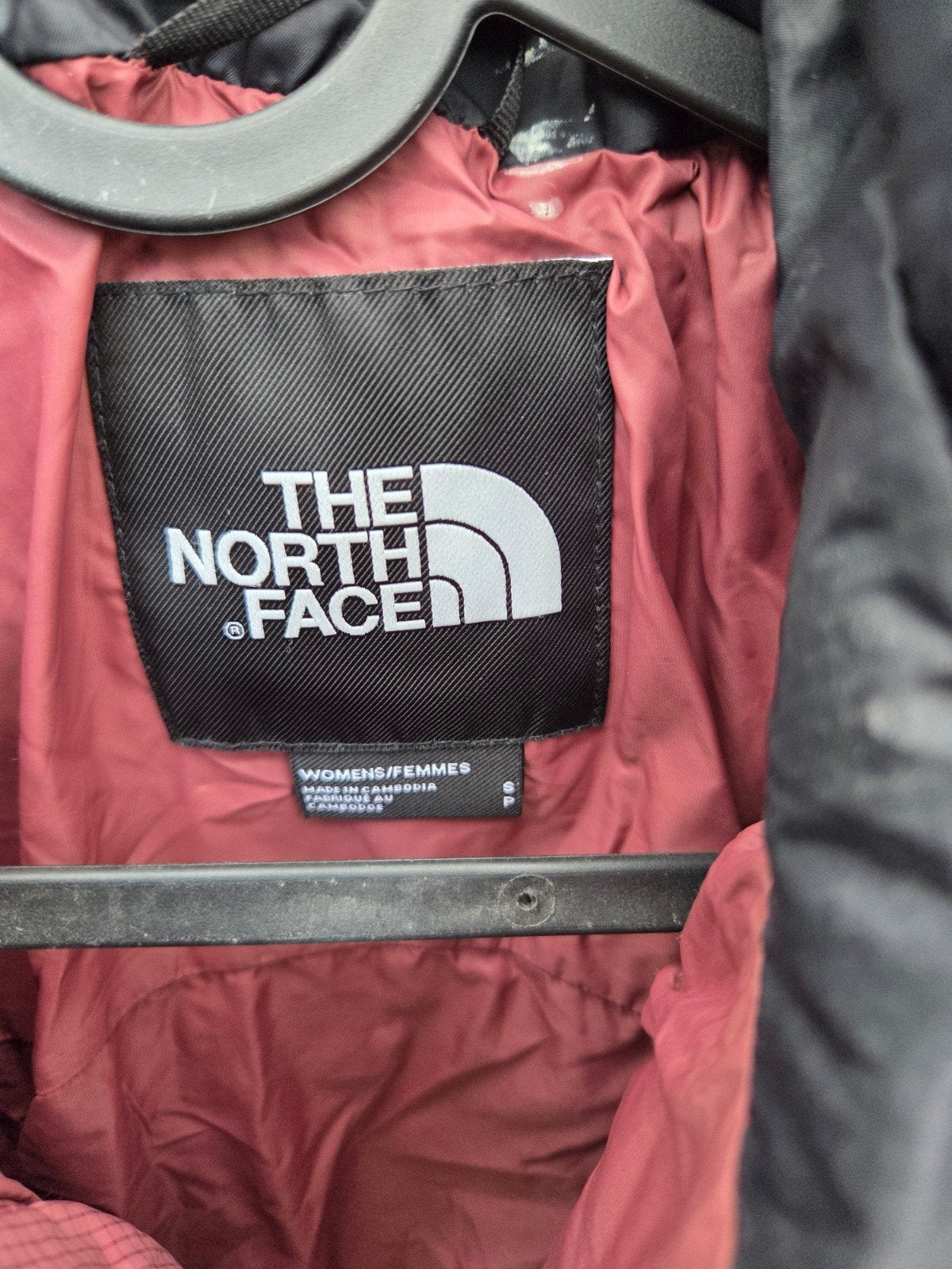 The North Face Puffer Jas Zwart/Roze Maat S, Ophalen of Verzenden, Zo goed als nieuw