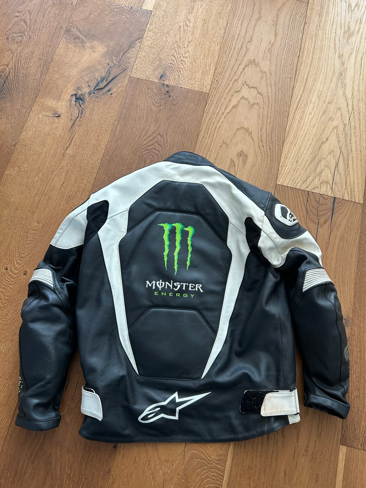 Alpinestars Monster Energy Leren Motorjas Maat 58, Ophalen of Verzenden, Tweedehands, Heren, Jas | leer
