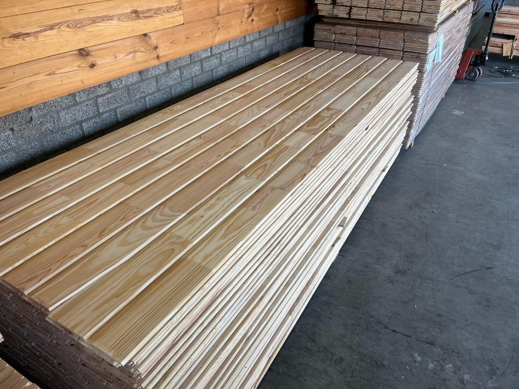 Rabatdelen grenen hout voor wand , plafond etc 21x125x3000, Tuin en Terras, Palen, Balken en Planken, Ophalen of Verzenden, Nieuw